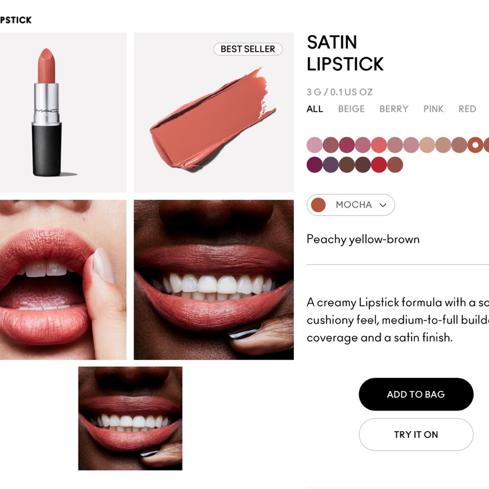MAC lips